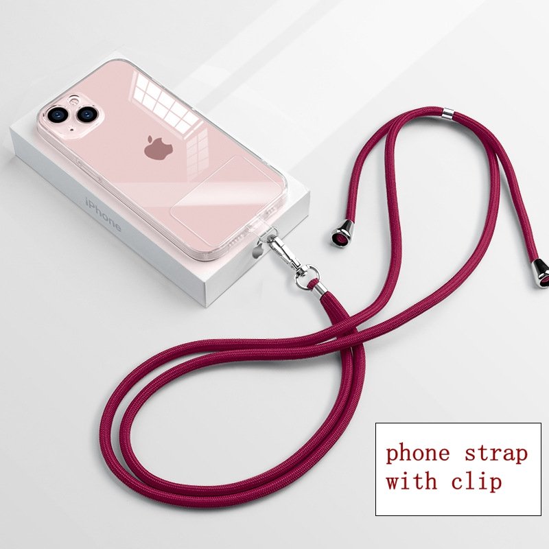 6 mm Universal Phone Lanyard Popular Cell Phone Strap Long Cross body Shoulder Woven Mobile Phone chain and key rings lanyard