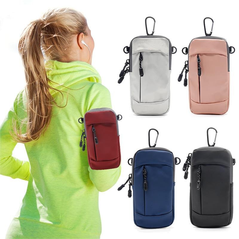 Hot Sale Mobile Exercise Running Workout Cell Phone Armband Case Holder with Zipper ArmBand Strap Convenient Mobile Phone Bag