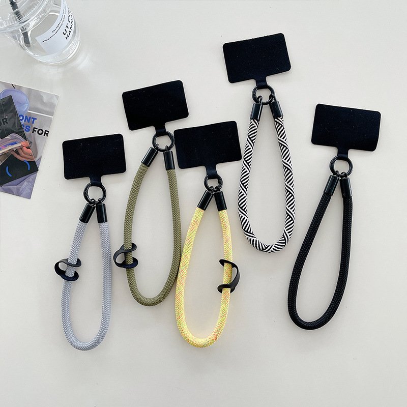 Adjust Phone Lanyard Universal Personalized Wrist Strap Short Mobile Phone Rope Portable Bag Keychain Anti-lost Mobile Phone