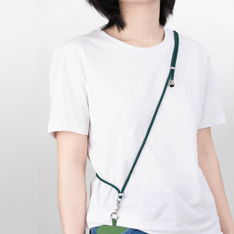 Adjustable Cell Phone Lanyard Strap with Tether Patch, Universal Anti-Lost Phone Neck Strap, Crossbody Sling for Smartphones