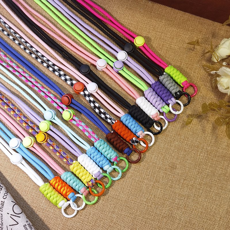mobile phone lanyard rope creative short woven hanging rope phone case keyring phone neck hanging rope mobile