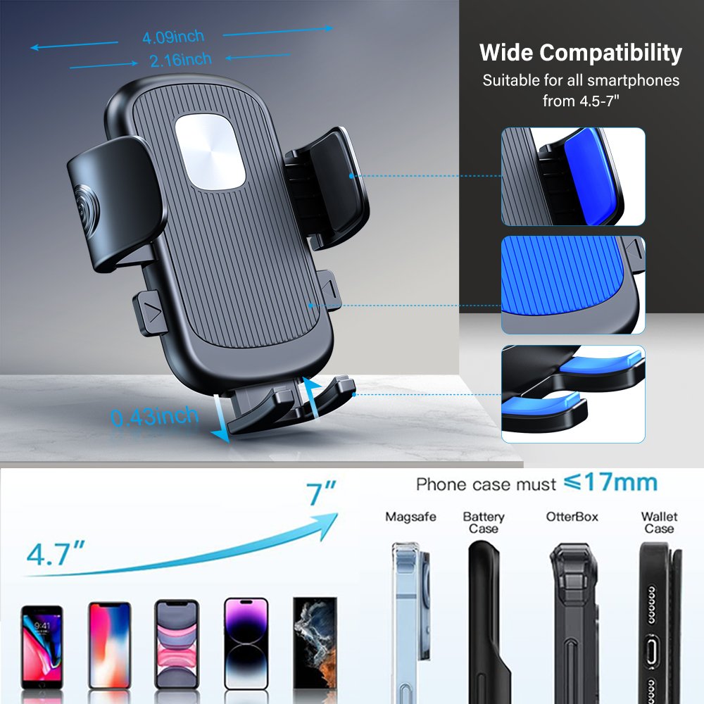 2023 Universal 360 degree rotating with metal hook car air vent cell phone accessories mobile car phone holder mount for car
