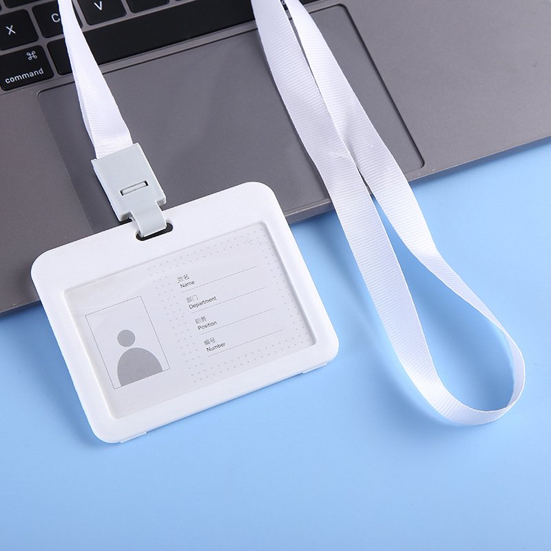 Wholesale can be customized logo polyester mobile phone accessories card cover certificate neck lanyard