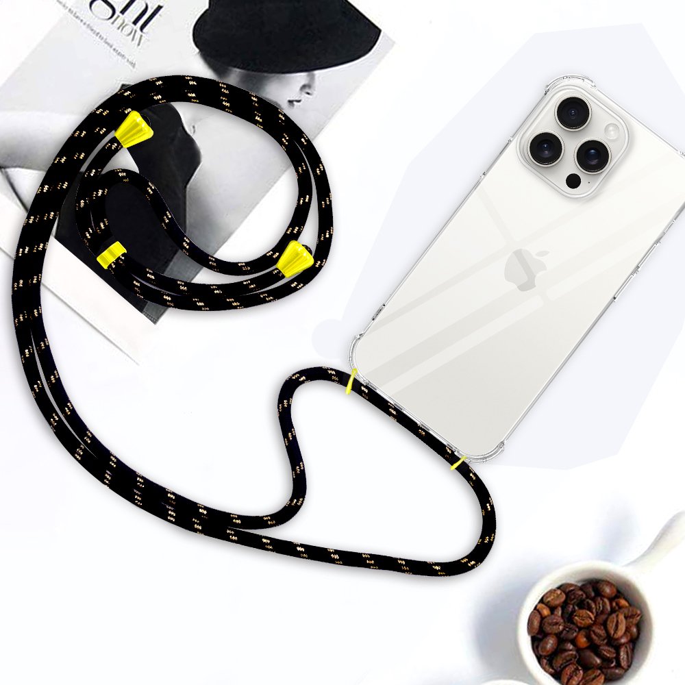 Transparent Cell Phone Case with Lanyard For iPhone 16 Pro Max 15 14 13 12 11 X XS XR 7 8 Plus SE