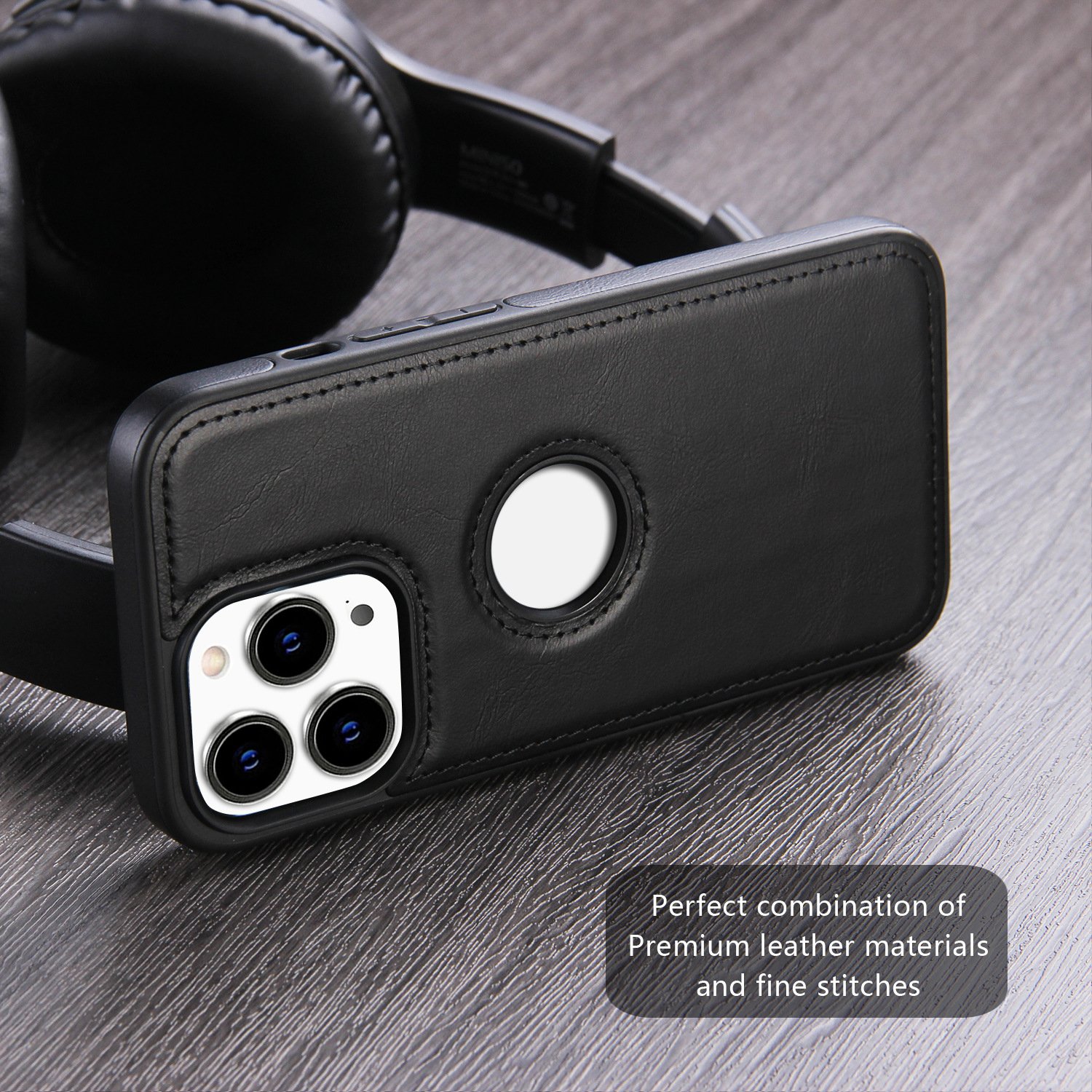 Luxury Vintage PU Back Cover Soft Protective Leather Mobile Phone Case for iphone 14 13 12 11 xs