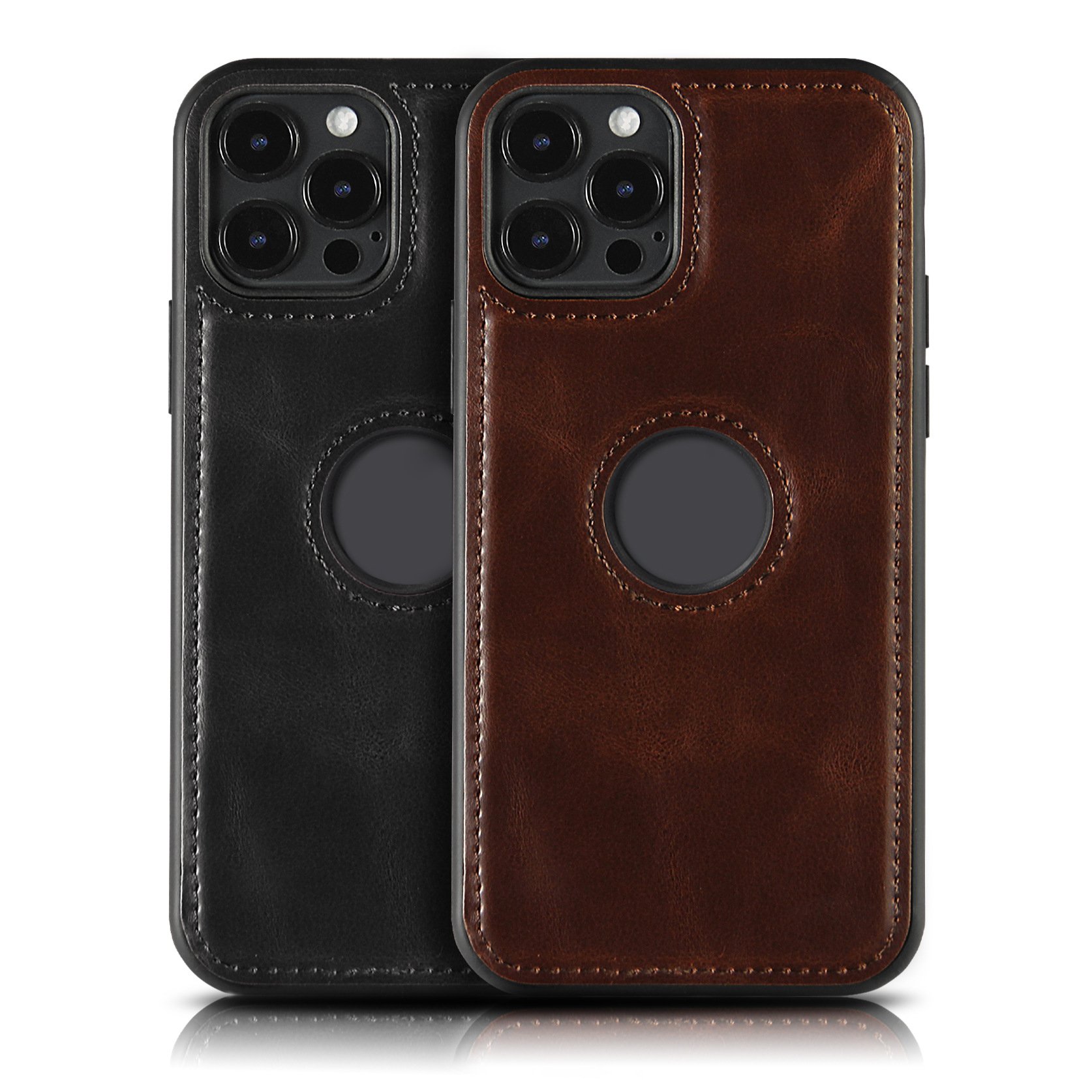 Luxury Vintage PU Back Cover Soft Protective Leather Mobile Phone Case for iphone 14 13 12 11 xs