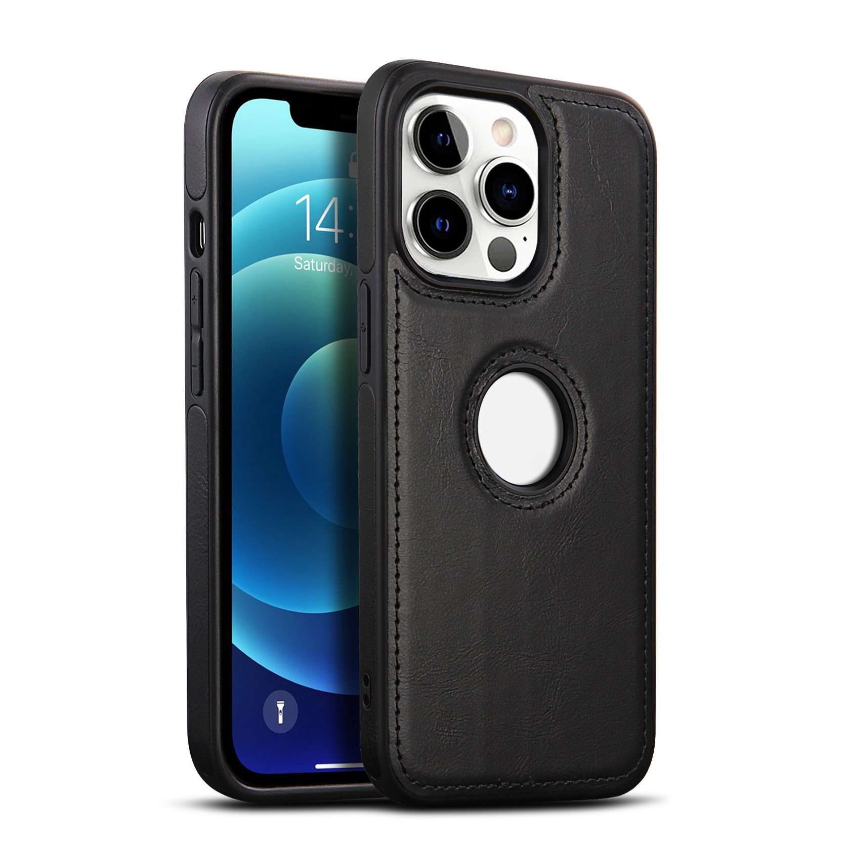 Luxury Vintage PU Back Cover Soft Protective Leather Mobile Phone Case for iphone 14 13 12 11 xs