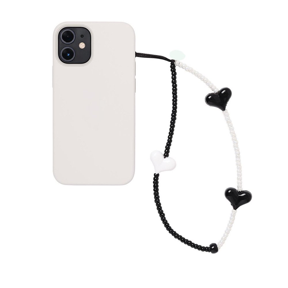 Korean Fashion Phone Lanyard Simplicity Solid Adjust Phone Strap Lovely Heart Style Phone Pendant