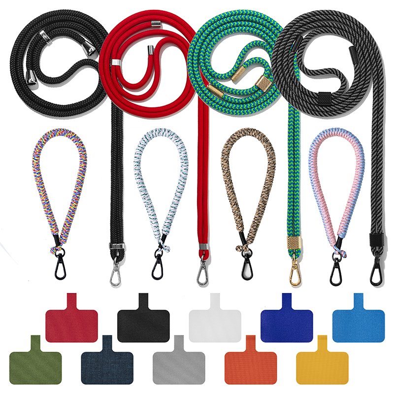 Customized mobile phone case accessories mobile phone necklace patch braided rope suitable for iPhone16promax