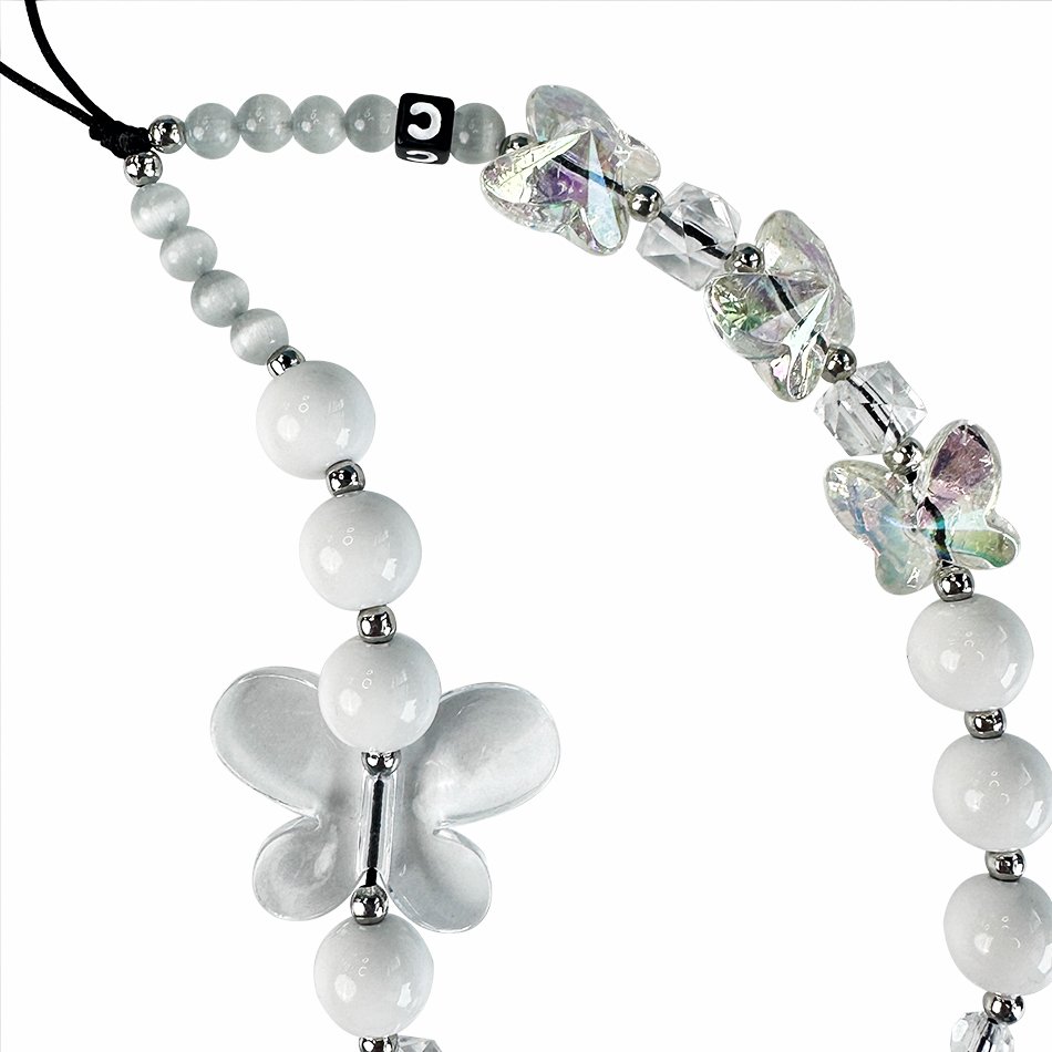 Colorful INS Fashion Phone Lanyard Of Universal Acrylic Bracelet For Heart Shape Beam Strap For Women Lady And Children