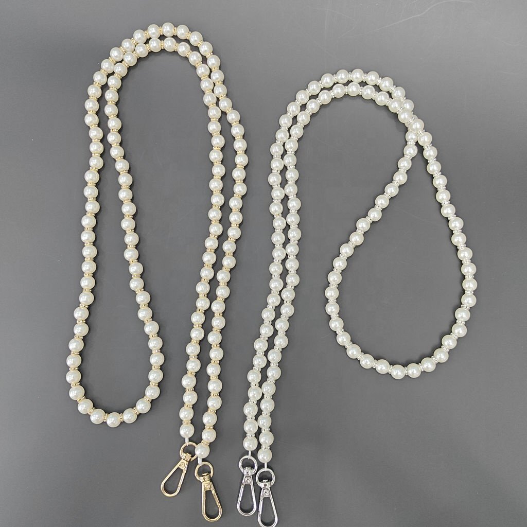 120CM Pearl bag shoulder straps Women's crossbody crystal bag chain replaceable strap batch of Purse mini bag and mobile phone