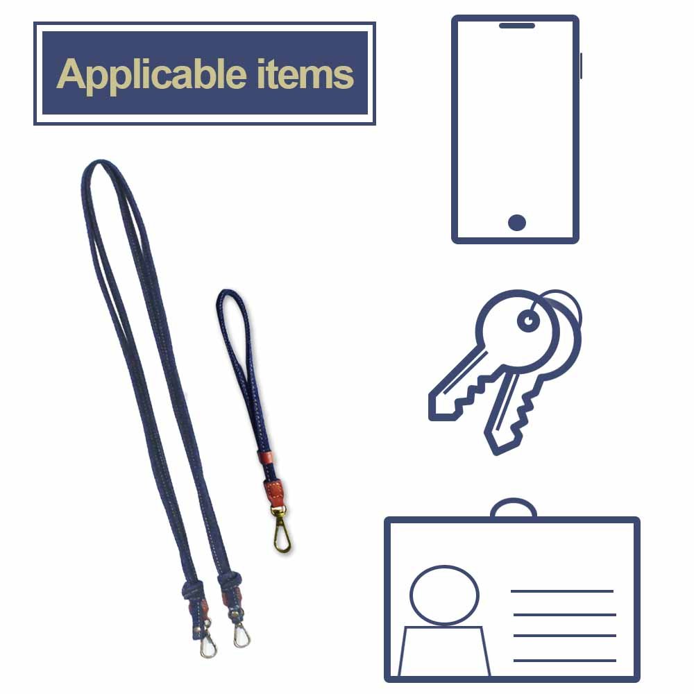 Mobile phone crossbody lanyard neck wrist strap for phone case keys