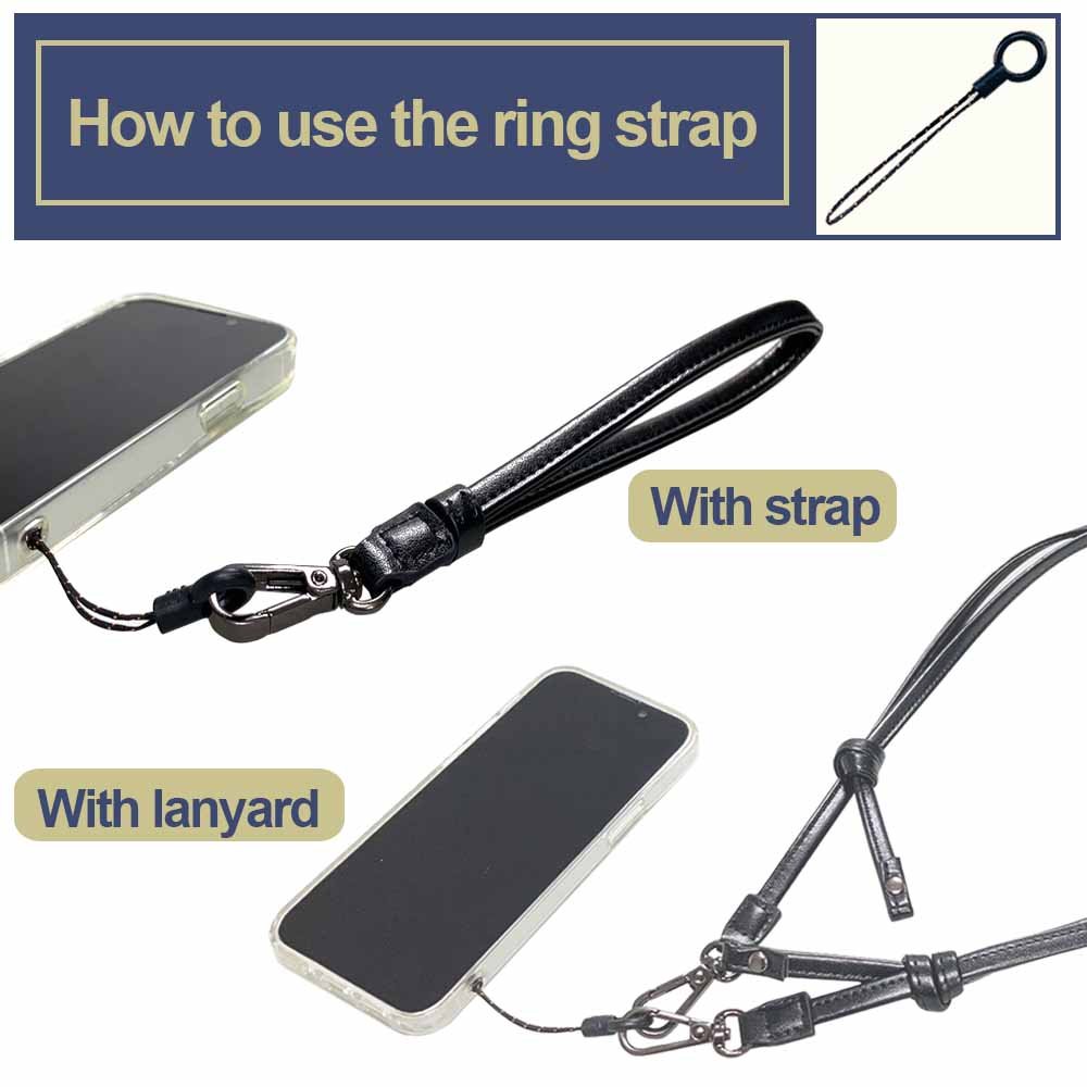 Mobile phone crossbody lanyard neck wrist strap for phone case keys
