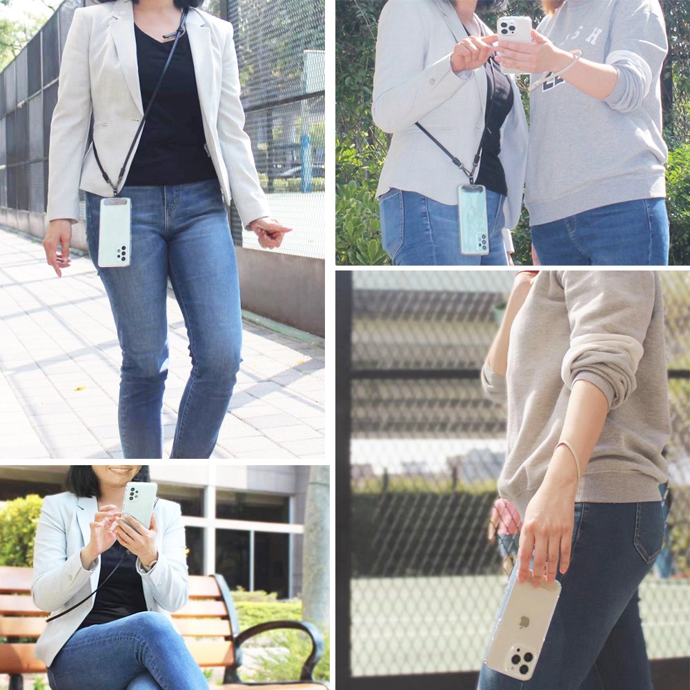 Mobile phone crossbody lanyard neck wrist strap for phone case keys