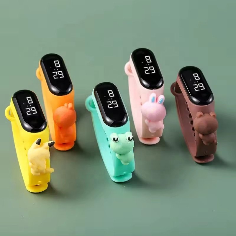 Kids children child cartoon fashion automatic sport waterproof reloj smart digital watches wrist bands smartwatch for kid 2024