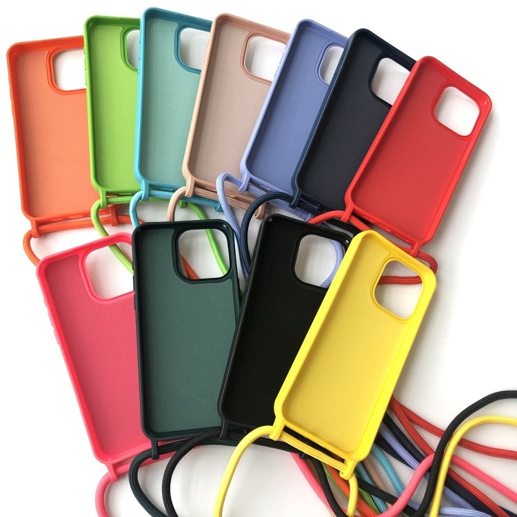 TPU Lanyard Cell Phone Case for iPhone for Samsung for Xiaomi 2838