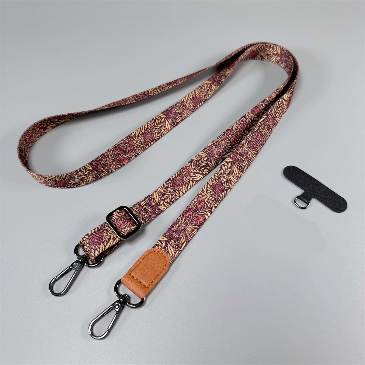 Universal Retro Plant Crossbody Long Cellphone Lanyard Anti-lost Hanging Neck Rope Mobile Phone Straps for Keys
