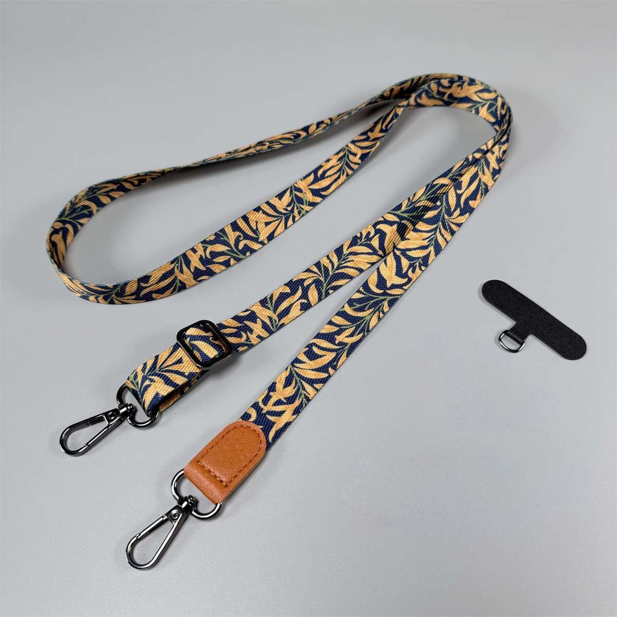 Universal Retro Plant Crossbody Long Cellphone Lanyard Anti-lost Hanging Neck Rope Mobile Phone Straps for Keys