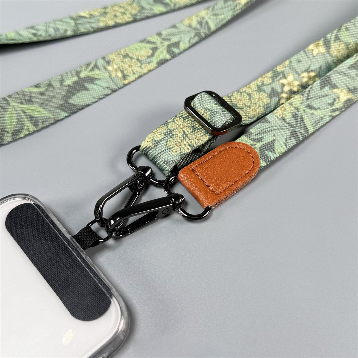 Universal Retro Plant Crossbody Long Cellphone Lanyard Anti-lost Hanging Neck Rope Mobile Phone Straps for Keys
