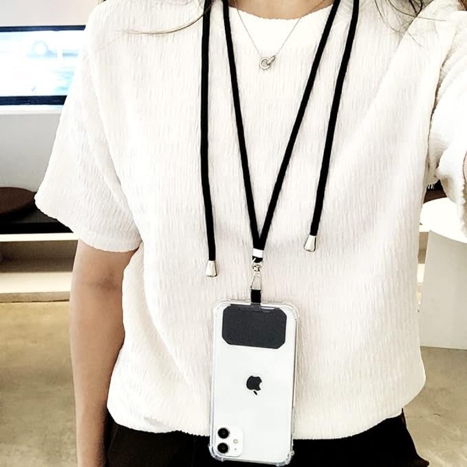 Custom adjustable mobile phone strap Nylon cell crossbody phone lanyard Wrist Case Cell For All Universal phone patch lanyard