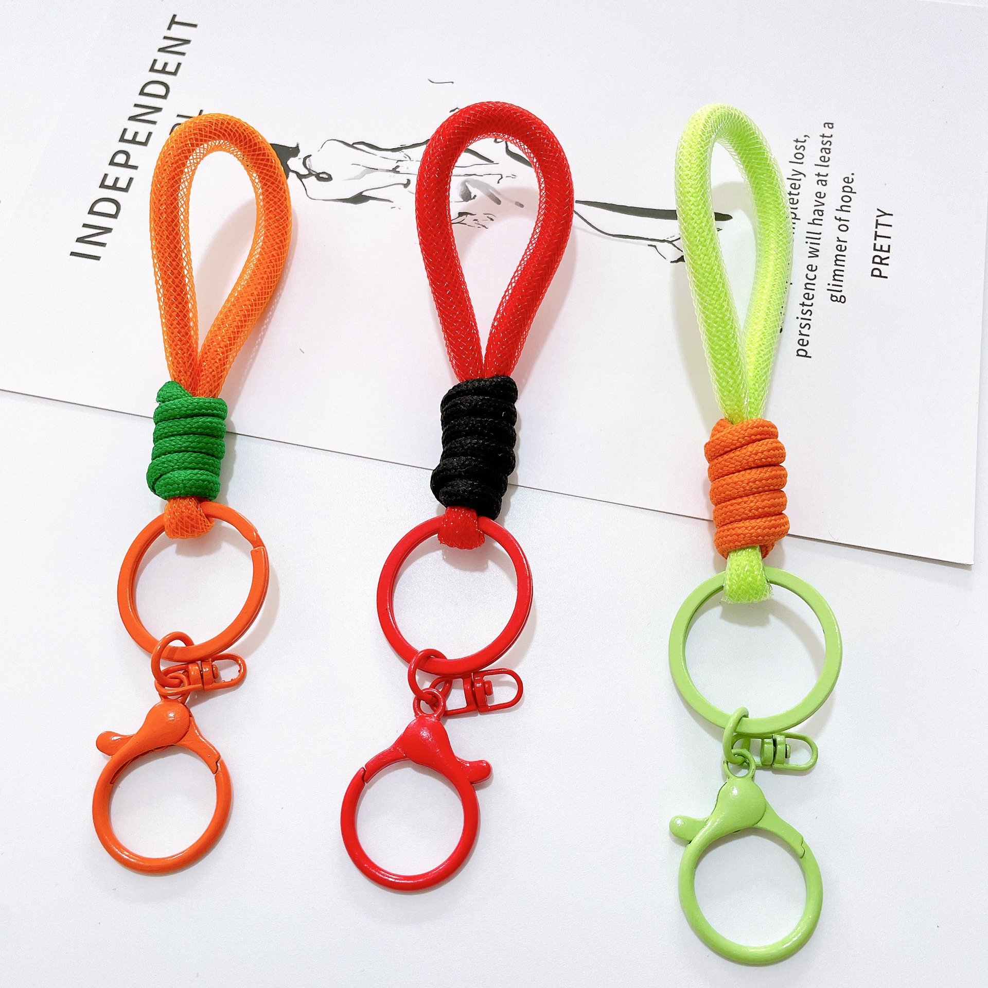 Hot sale wholesale colorful paint lobster buckle mobile phone lanyard key chain female bag pendant