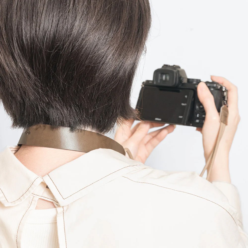 New textured leather adjustable decompression drawstring shoulder strap lanyard Multi-purpose can be used as camera strap bag