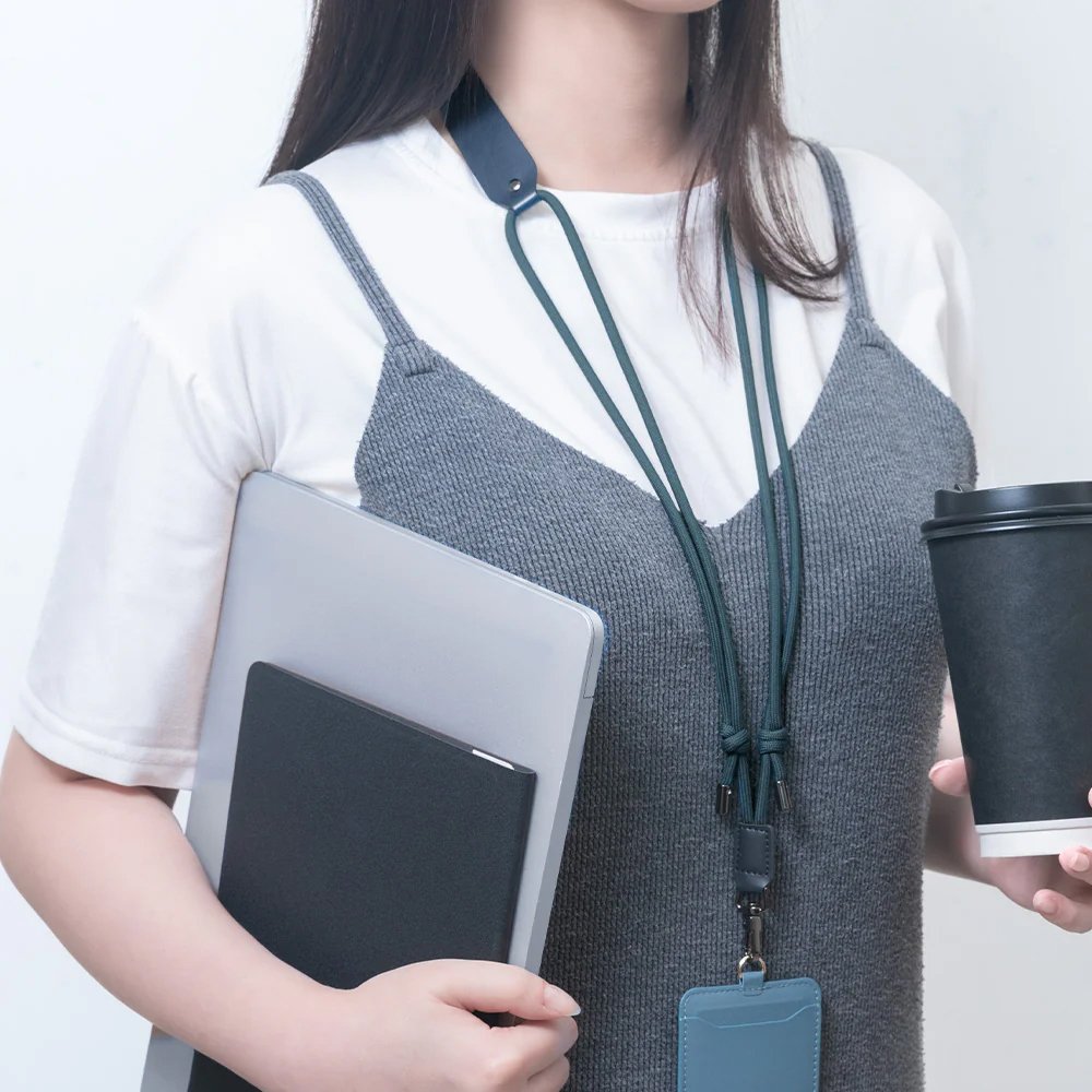 New textured leather adjustable decompression drawstring shoulder strap lanyard Multi-purpose can be used as camera strap bag