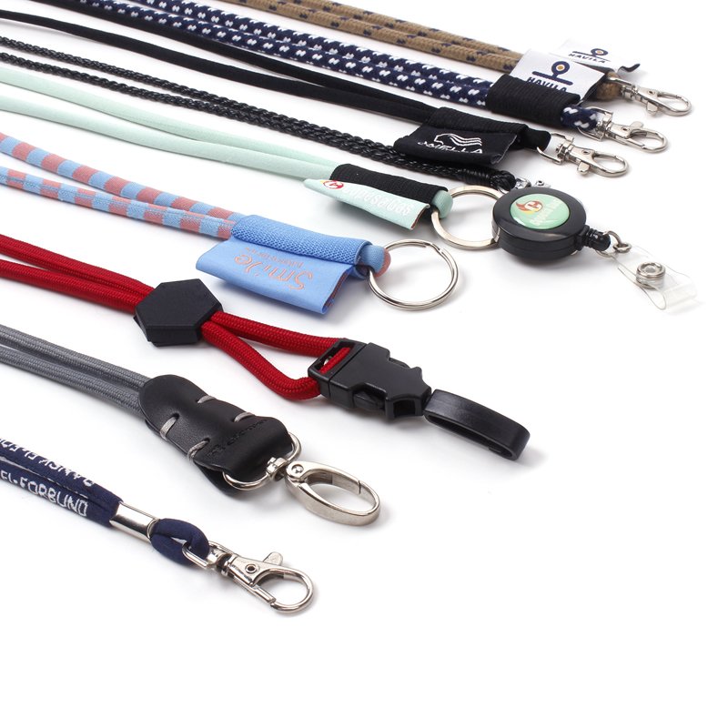 XiangXing Rope ID Neck Lanyards with custom logo for ID cards/Badges (Assorted Color)