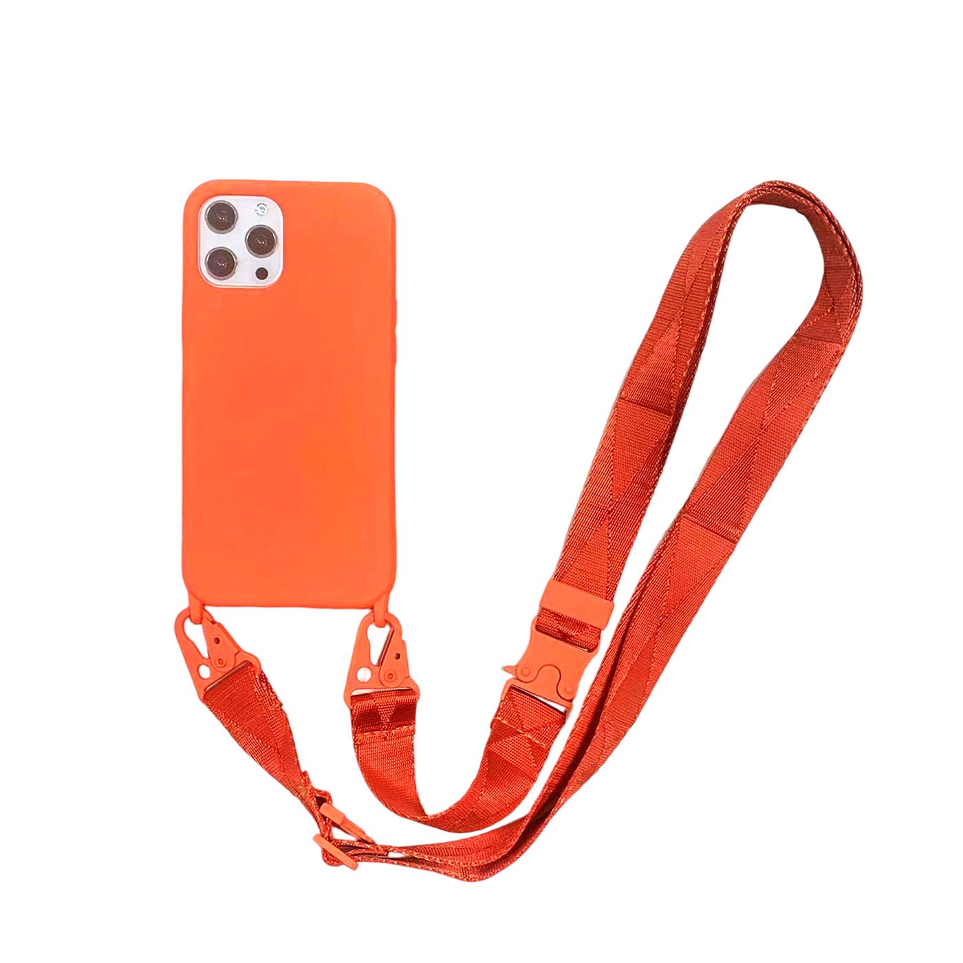 Soft Silicone Crossbody Strap Lanyard Phone Case for iPhone 15 Pro Max 13 12 16 SE Sports Design TPU Material