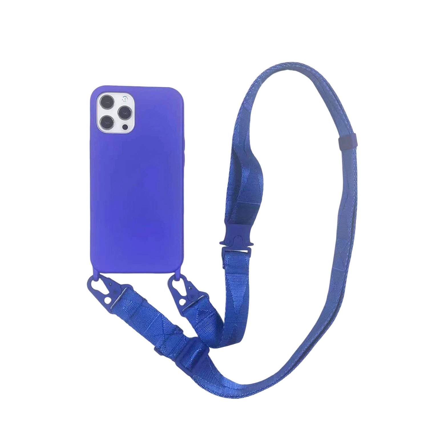 Soft Silicone Crossbody Strap Lanyard Phone Case for iPhone 15 Pro Max 13 12 16 SE Sports Design TPU Material