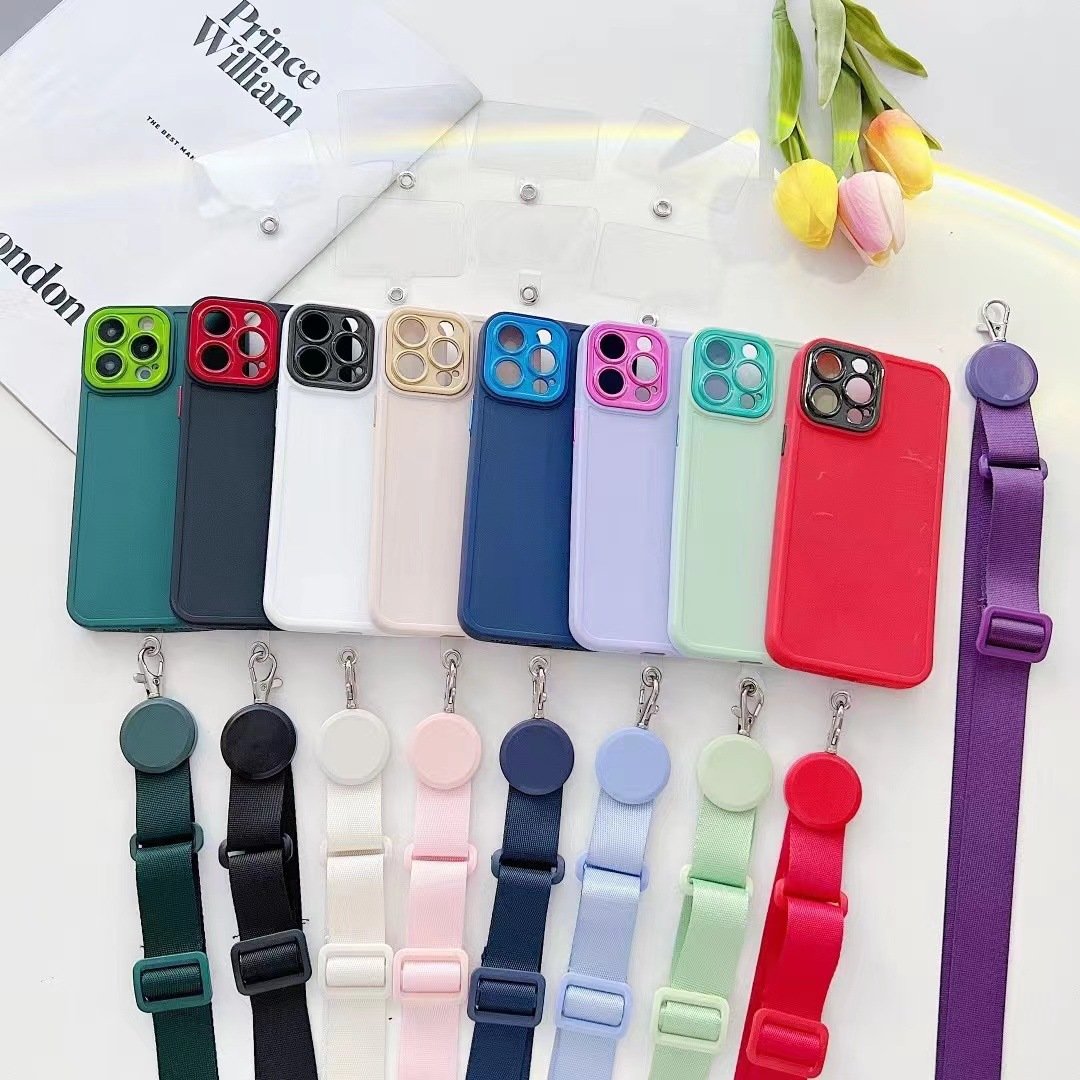New Universal Mobile Phone Neck Strap Adjustable Anti-lost Cellphone Lanyard Removable Phone Case Patch Lanyard