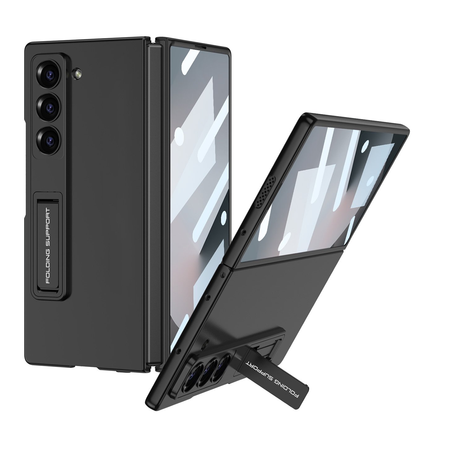 For Samsung Galaxy Z Fold 6 phone case with Adjustment bracket fully wrapped shell film integrated protective cover