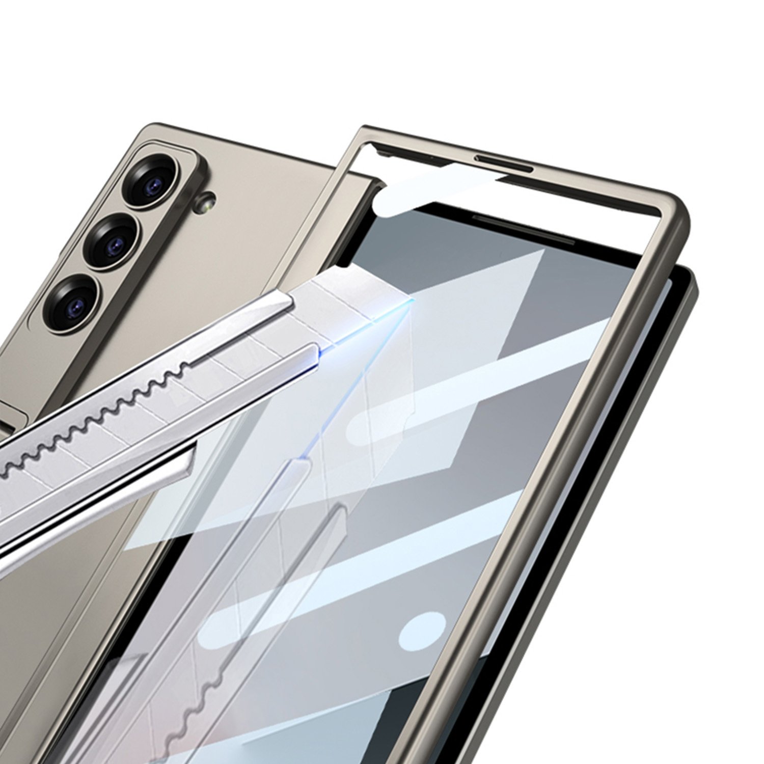 For Samsung Galaxy Z Fold 6 phone case with Adjustment bracket fully wrapped shell film integrated protective cover