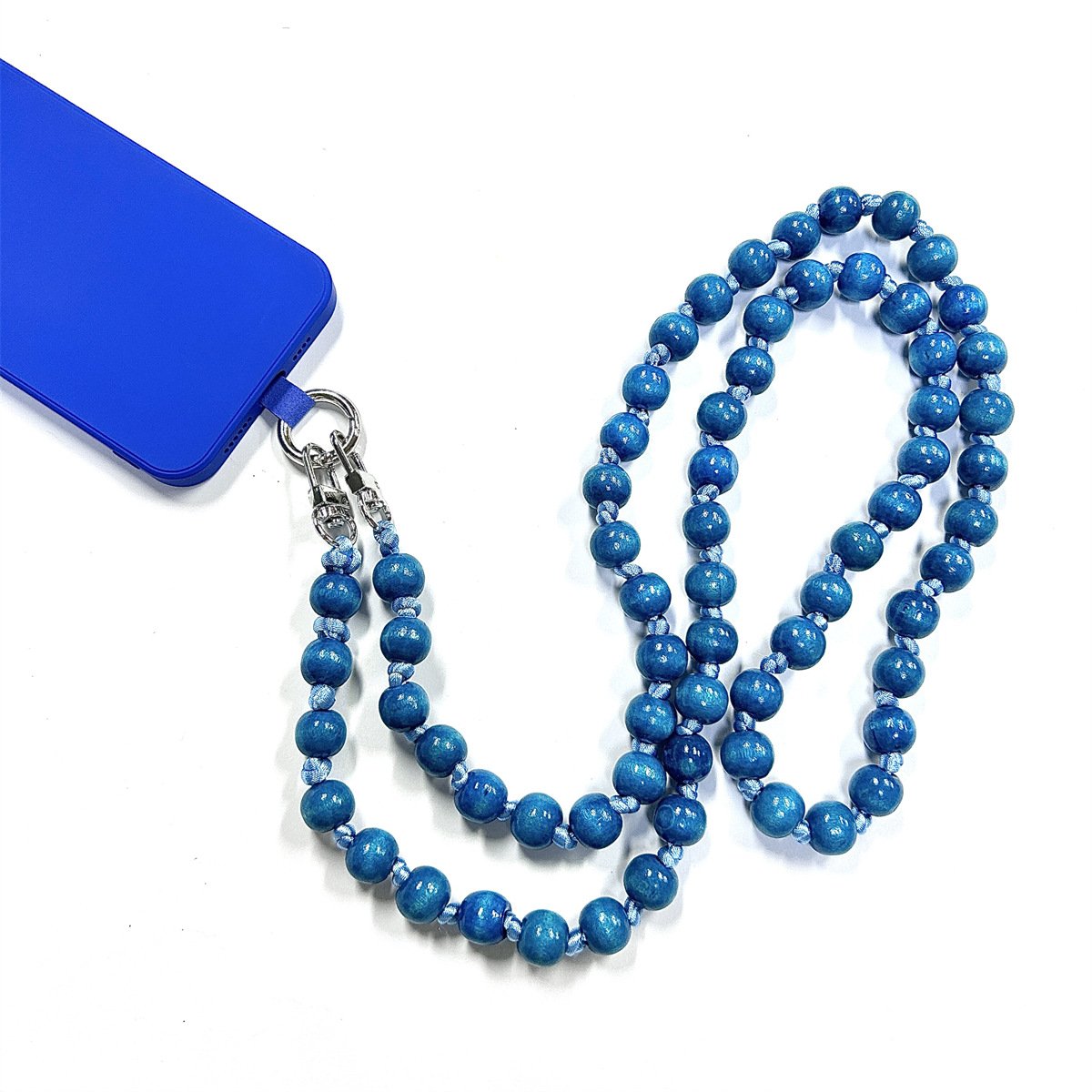 2024 New Beaded Macaron Link Mobile Phone Chain Crossbody Bag Mobile Phone Strap