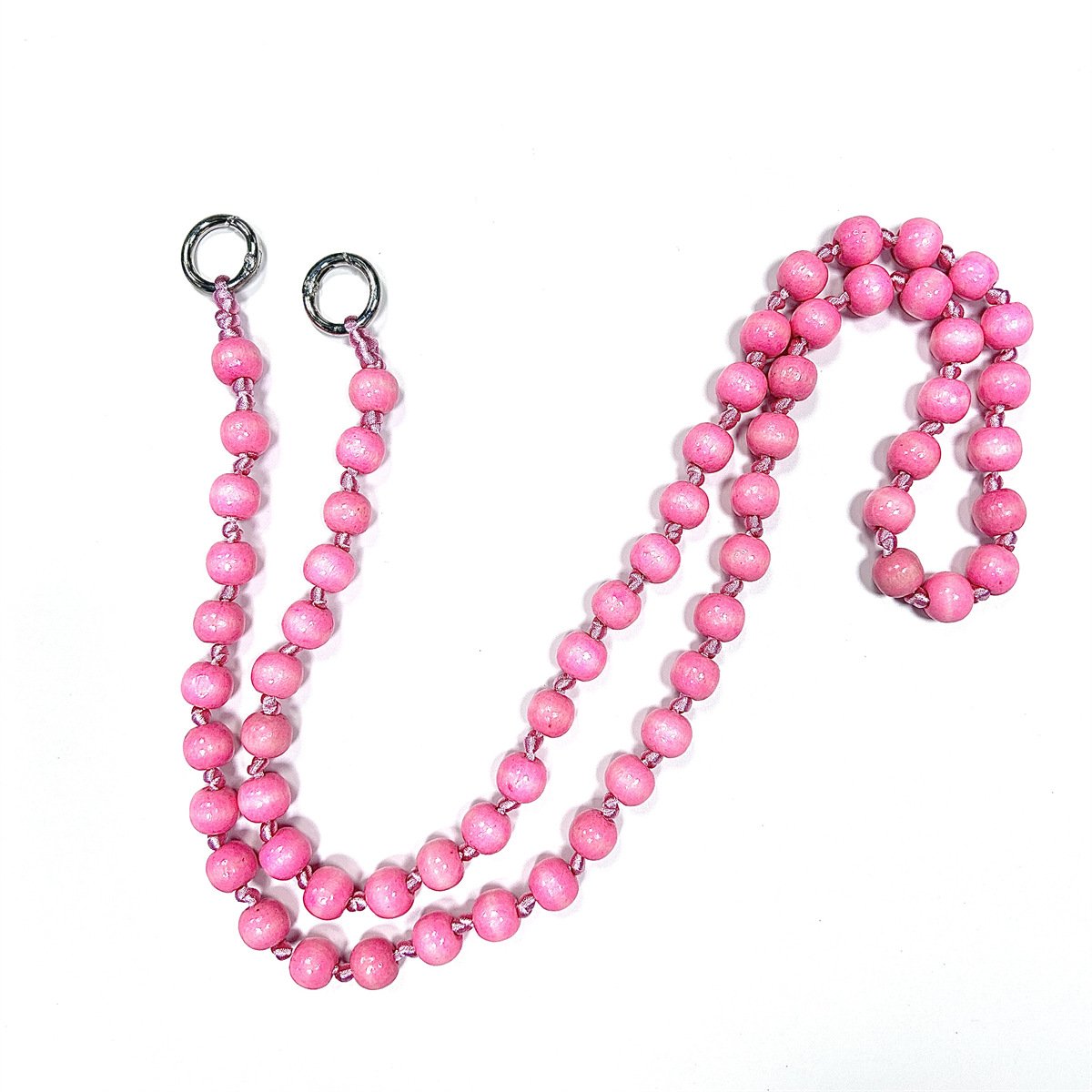 2024 New Beaded Macaron Link Mobile Phone Chain Crossbody Bag Mobile Phone Strap