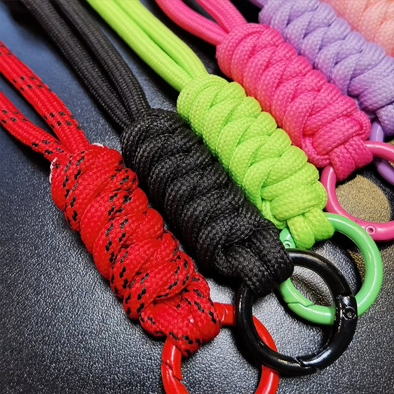 23cmcolor blocking knotted mobile phone hanging rope woven hanging rope phone case keyring detachable mobile phone accessories