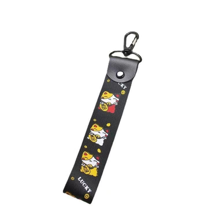 Factory direct sales Smiling face creative lanyard short wrist strap mobile phone rope gift