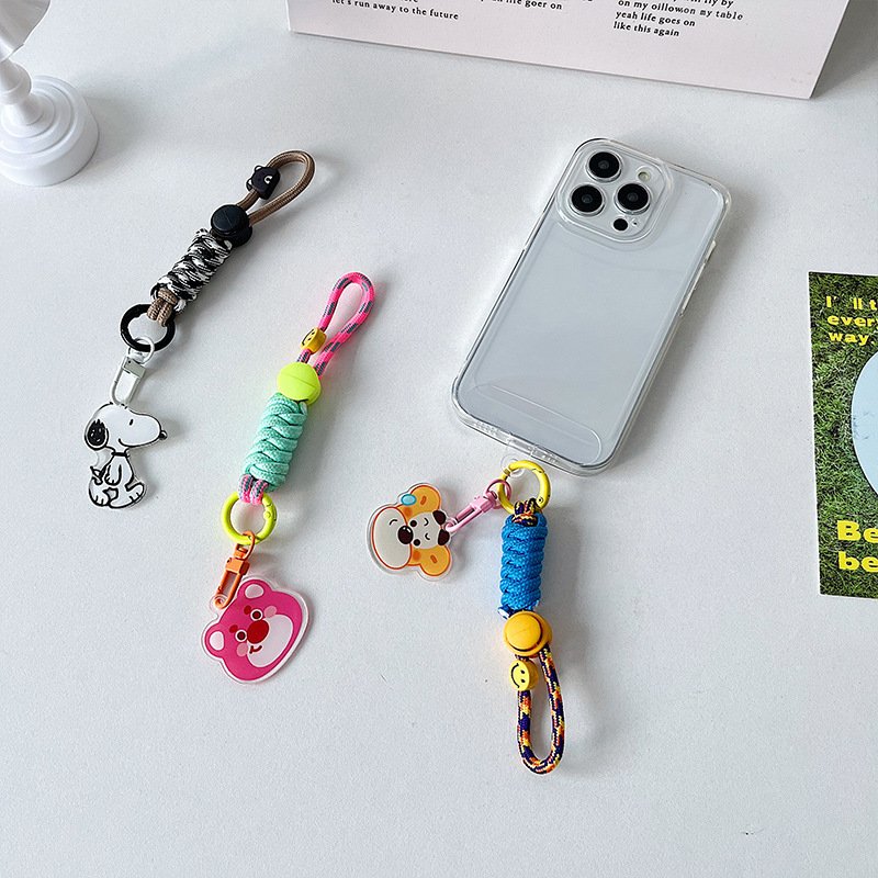 Girl Personality Kettle Rope Drink Bottle Short Wrist Mobile Phone Strap Portable Key Chain Camera Hanging Strap Accessory