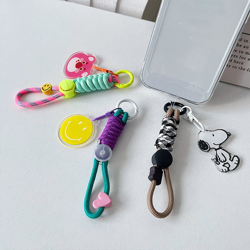 Girl Personality Kettle Rope Drink Bottle Short Wrist Mobile Phone Strap Portable Key Chain Camera Hanging Strap Accessory