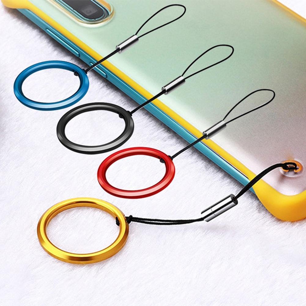 Metal Ring Loop Hand Adjust Lanyard Strap for Phone Huawei Samsung Case USB Flash Drives Keys Keychains Camera Anti-lost Straps