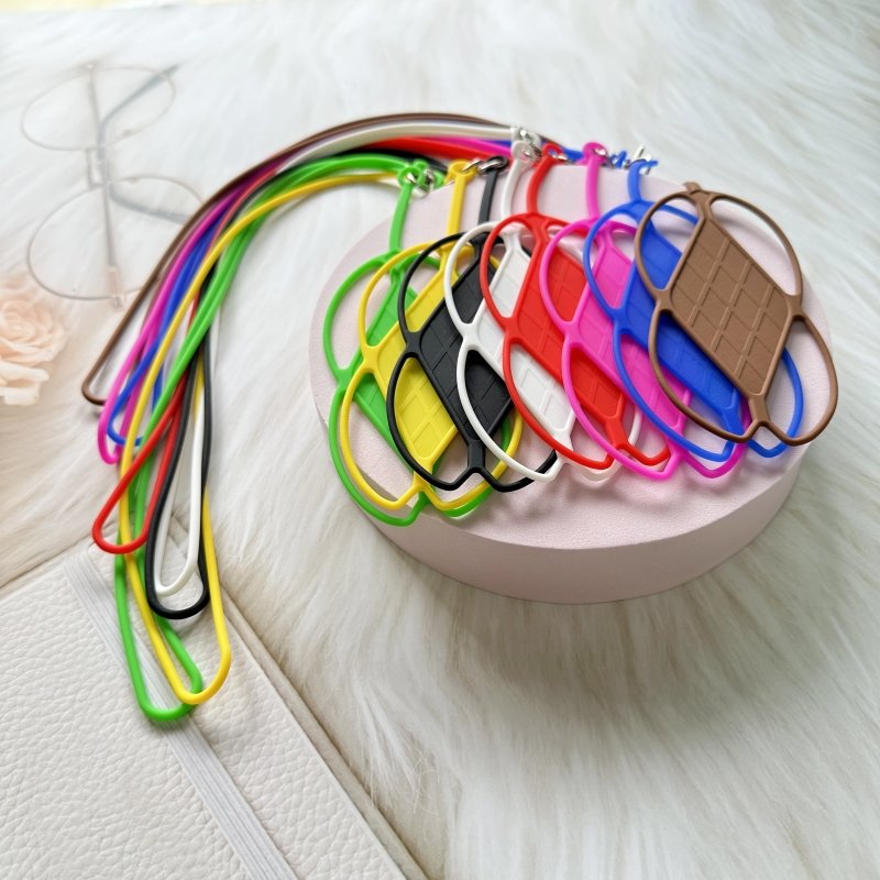 Hot Universal Silicone Cell Phone Lanyard Holder Case Cover Phone Neck Strap Necklace Simple Elastic Sling For Smart Cell Phone