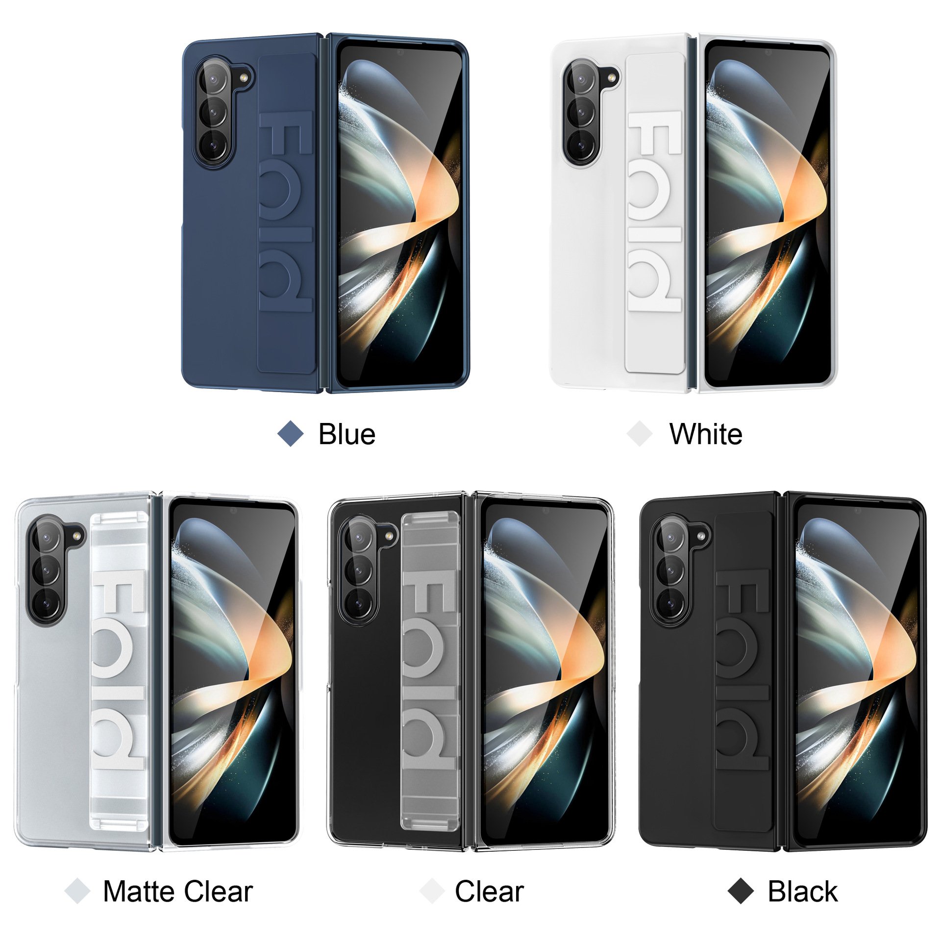 Men Business Style Wallet Skin-friendly Silicone Mobile Protective Cover for Samsung Galaxy Z Fold 6 Phone Case with Wrist Strap