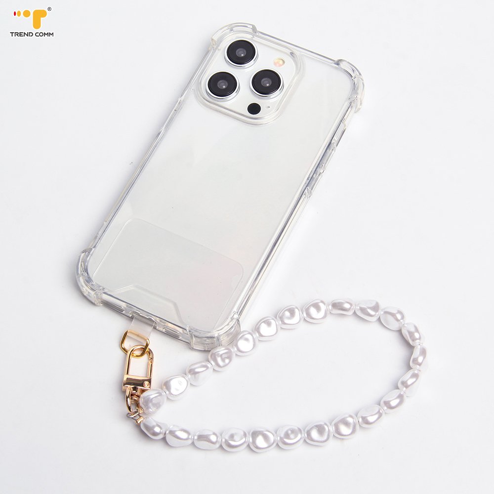 2024 Newest Smartphone cover elegant wrist pearl bracelet chains mobile phone case strap With Universal Patch