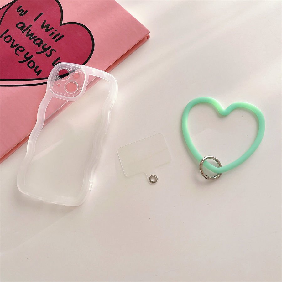Hot Sale Round Silicone Bracelet Keychain Mobile Phone Anti-Drop Anti-Lost Wrist Strap Portable Ring Phone Keychain