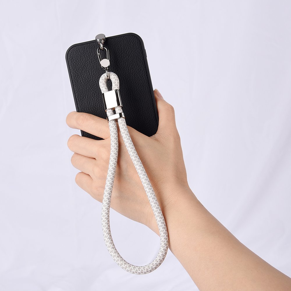 2024 New Fashion Nylon Mobile Phone Wrist Lanyard Keychain Braided Rope Mobile Phone Accessories Suitable for All Mobile Phones