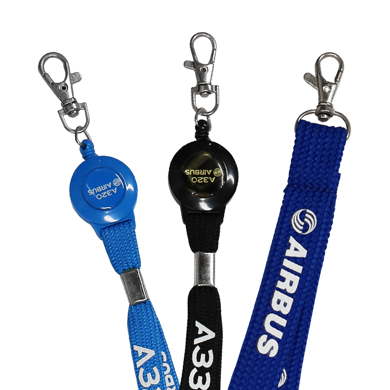 Custom Branaded Screen Printed Tubular Multi Color Personalize With Your Text Nylon Neck Lanyard ID Keychain Cell Phone Holder