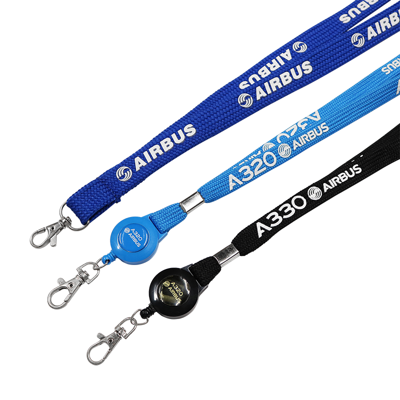 Custom Branaded Screen Printed Tubular Multi Color Personalize With Your Text Nylon Neck Lanyard ID Keychain Cell Phone Holder