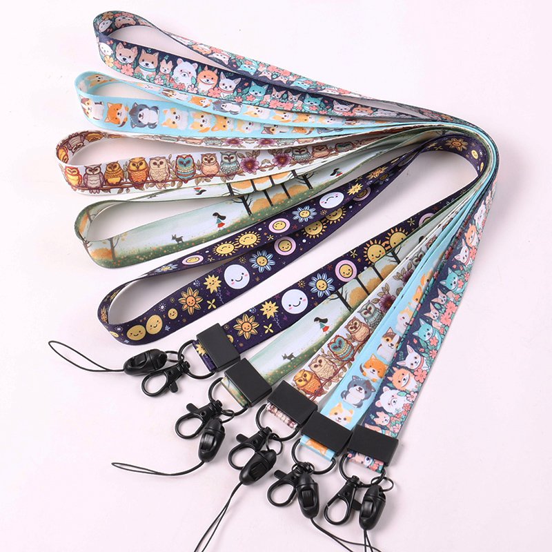 In Stock Universal Cell Phone Lanyard Straps Wholesale Logo Exhibition ID Mobile Long Phone Lanyard And Short Lanyard