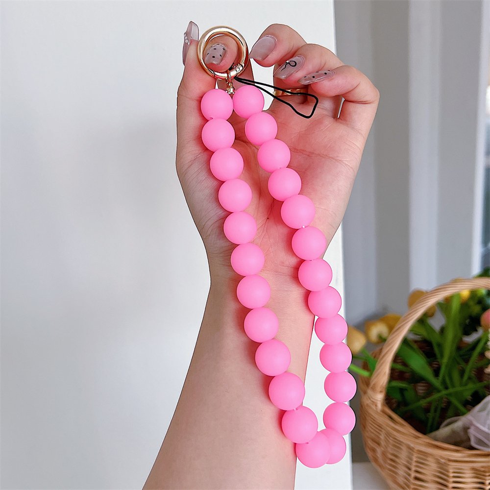 New boy girl phone strap glow-in-the-dark phone chain silicone soft accessories bag pendant phone wristband lanyard