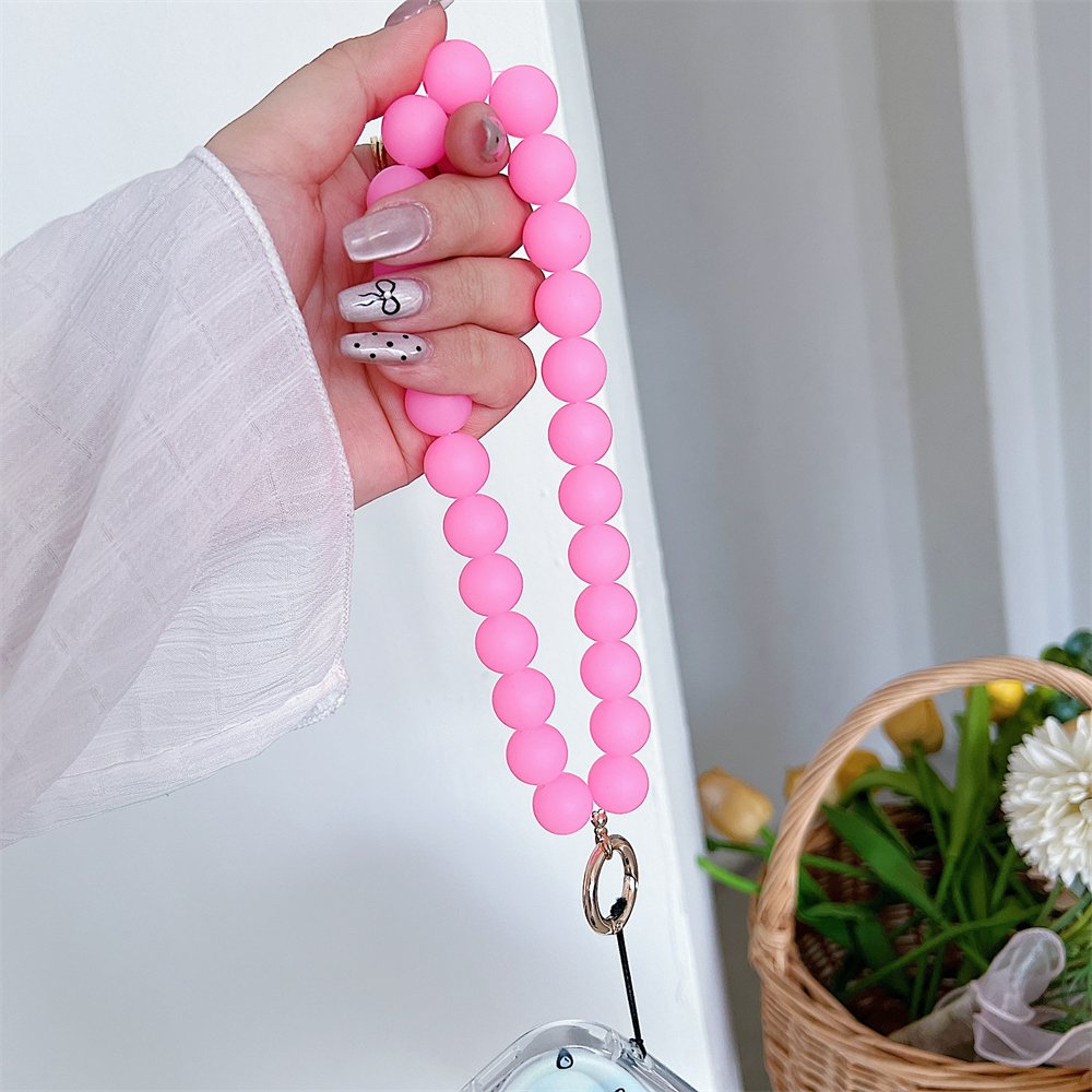 New boy girl phone strap glow-in-the-dark phone chain silicone soft accessories bag pendant phone wristband lanyard